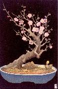 Miller, Lilian May Japanese Dwarf Plum Tree oil painting artist